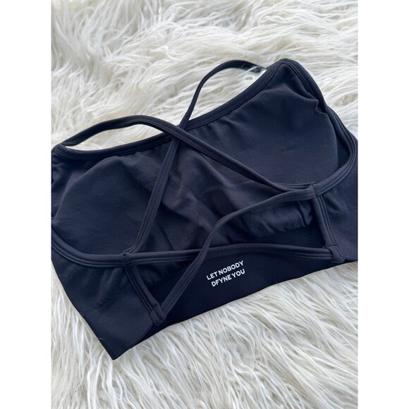 Dfyne Dynamic Backless Sports Bra Midnight Black Size Large - Picture 6 of 7